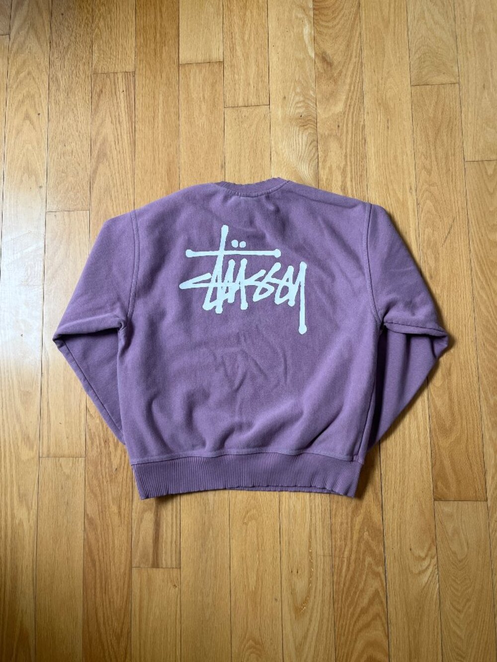 Stussy Basic Crewneck Sweatshirt M - Picture 2 of 6